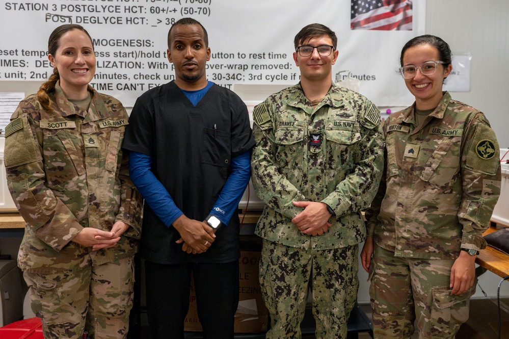 Sigonella Blood Depot Trainer visits CJTF-HOA to Promote Mission Readiness