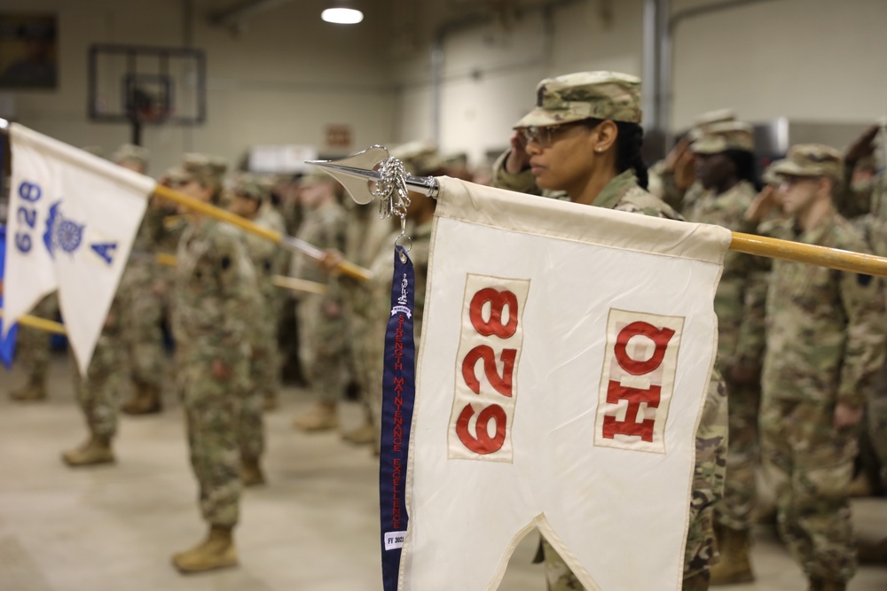 628th ASB Change of responsibility ceremony