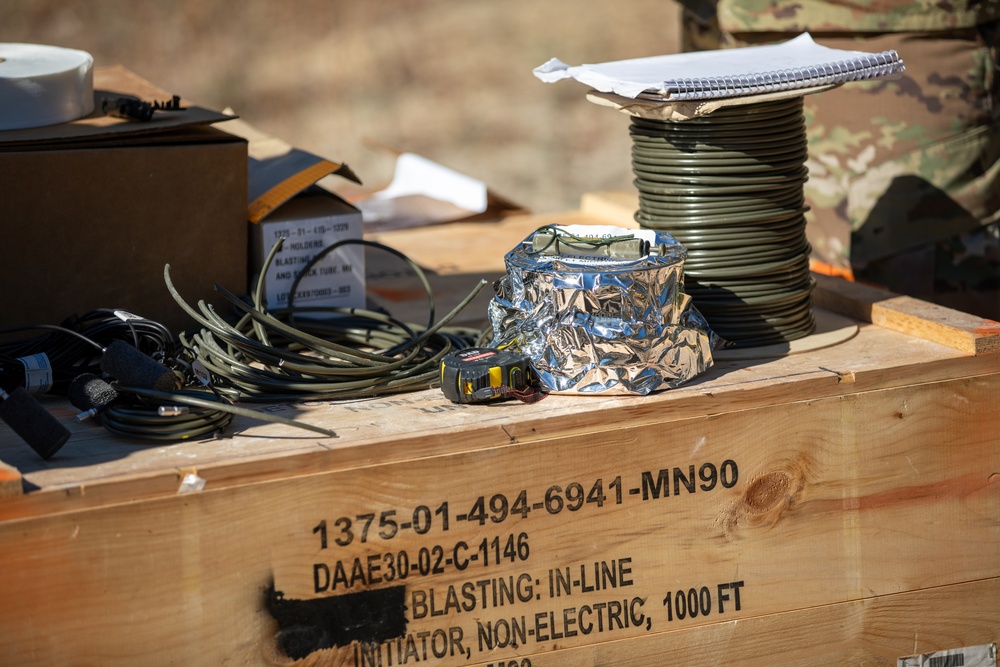 Engineers Conduct Explosive Breaching, Route Clearance Training at Camp Blanding