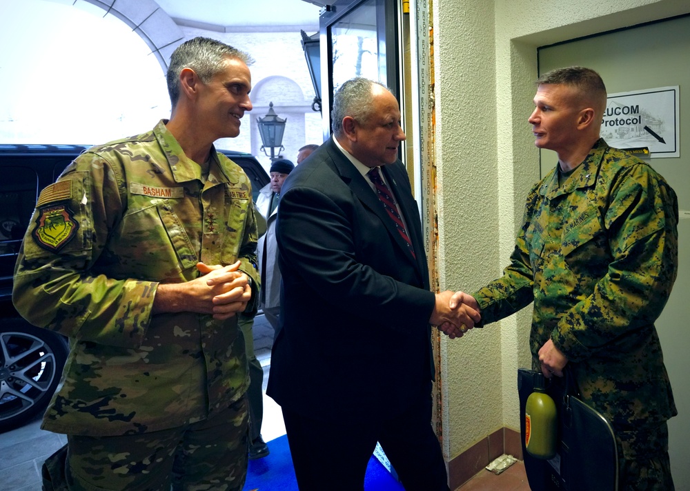 U.S. Secretary of the Navy visits USEUCOM headquarters