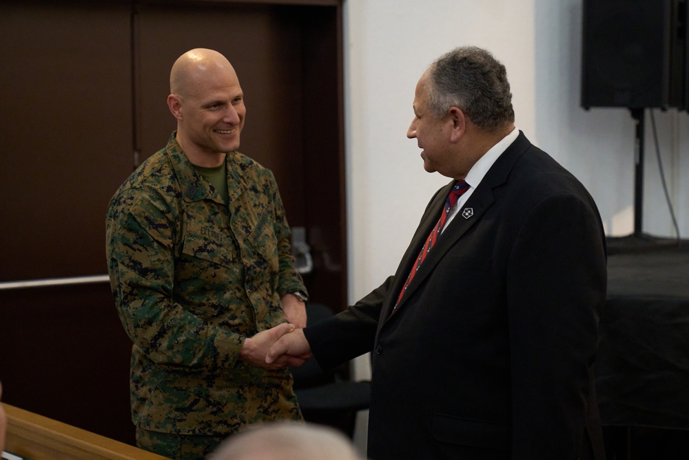 Secretary of the Navy Carlos Del Toro visits Panzer Kaserne