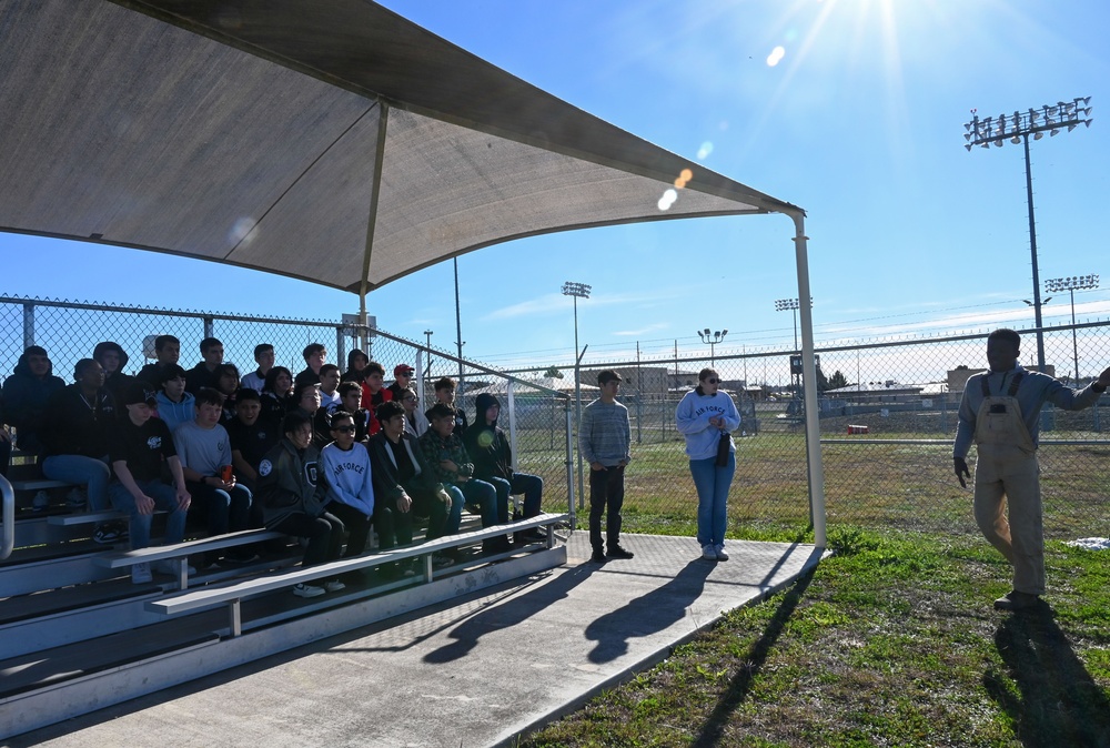 Thomas C Clark HS JROTC students visit JBSA- Lackland