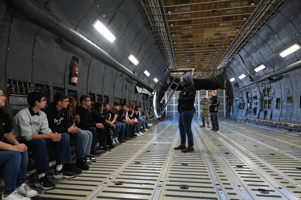 Thomas C Clark HS JROTC students visit JBSA- Lackland