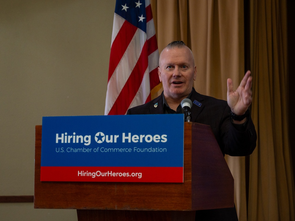 Luke Hosts Hiring our Heroes Event