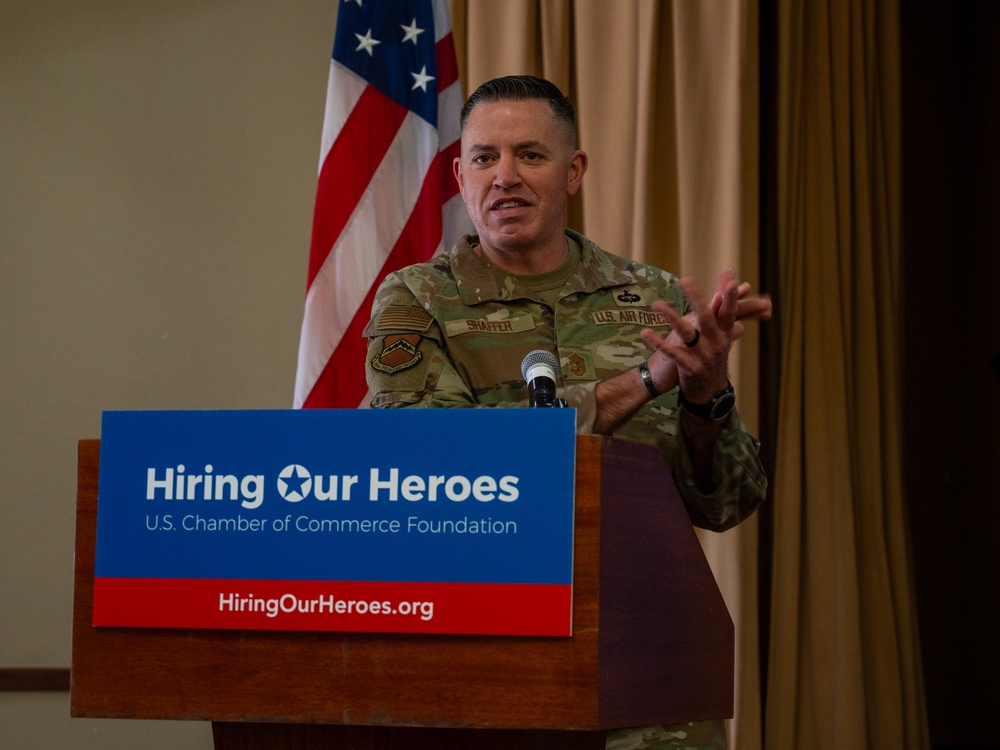 Luke Hosts Hiring our Heroes Event