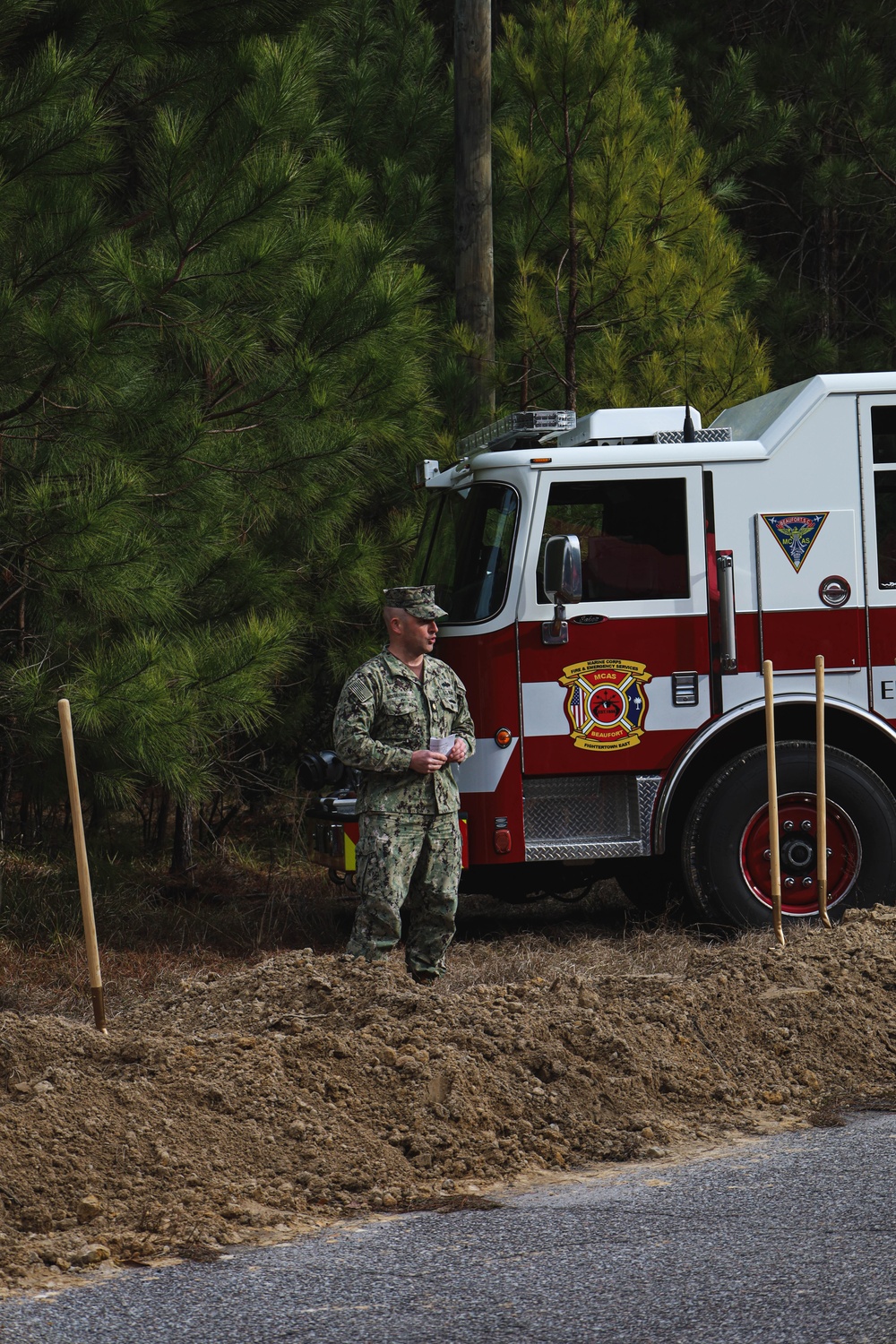 Groundbreaking for New Fire Station on Laurel Bay Military Housing