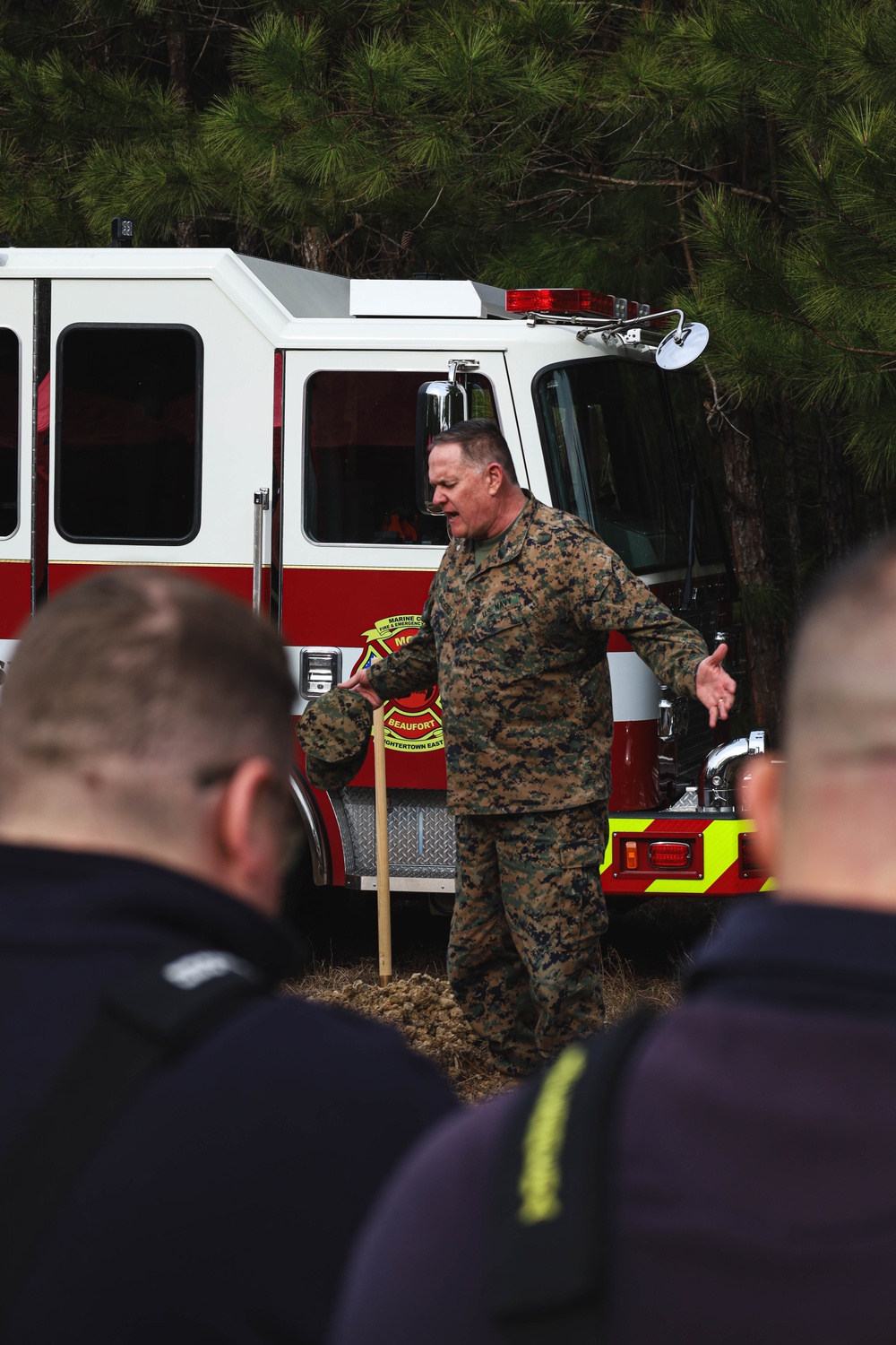 Laurel Bay Groundbreaking for New Fire Station