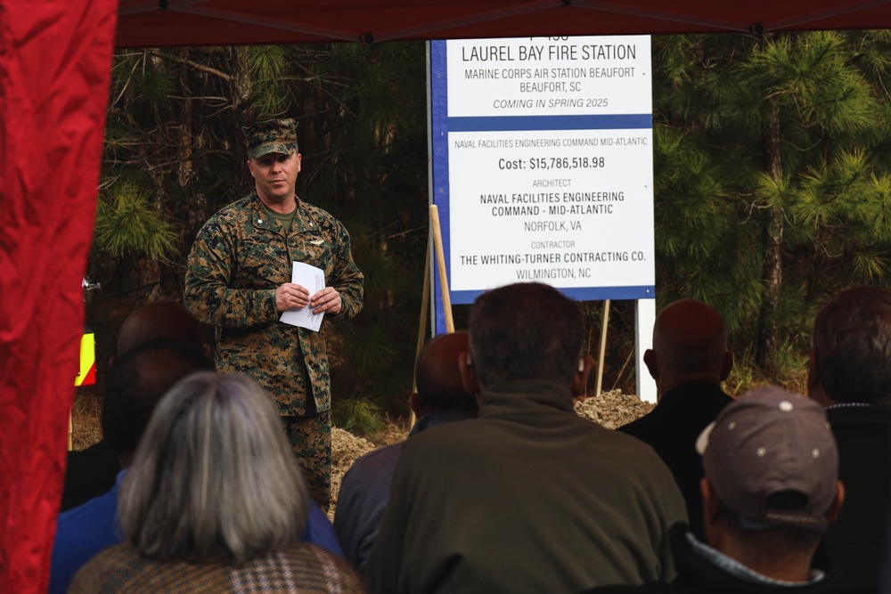 Laurel Bay Groundbreaking for New Fire Station