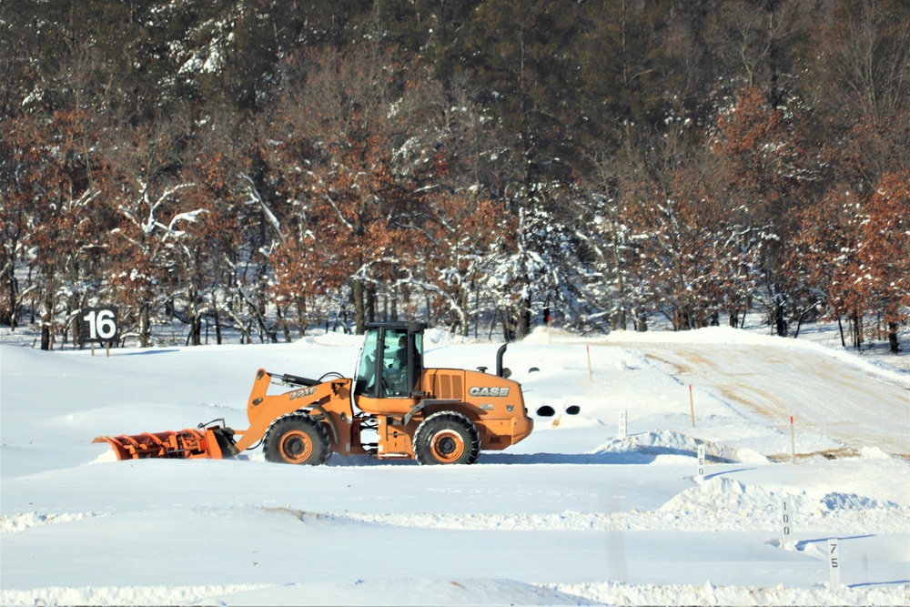 Winter weather hits Fort McCoy with snow, extreme cold in mid-January 2024