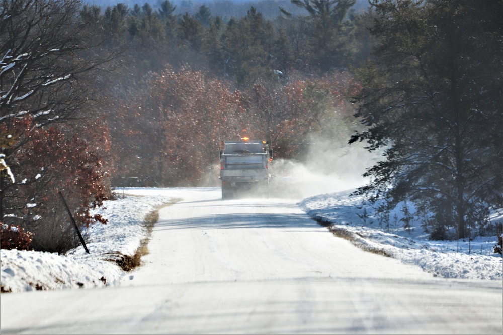 Winter weather hits Fort McCoy with snow, extreme cold in mid-January 2024