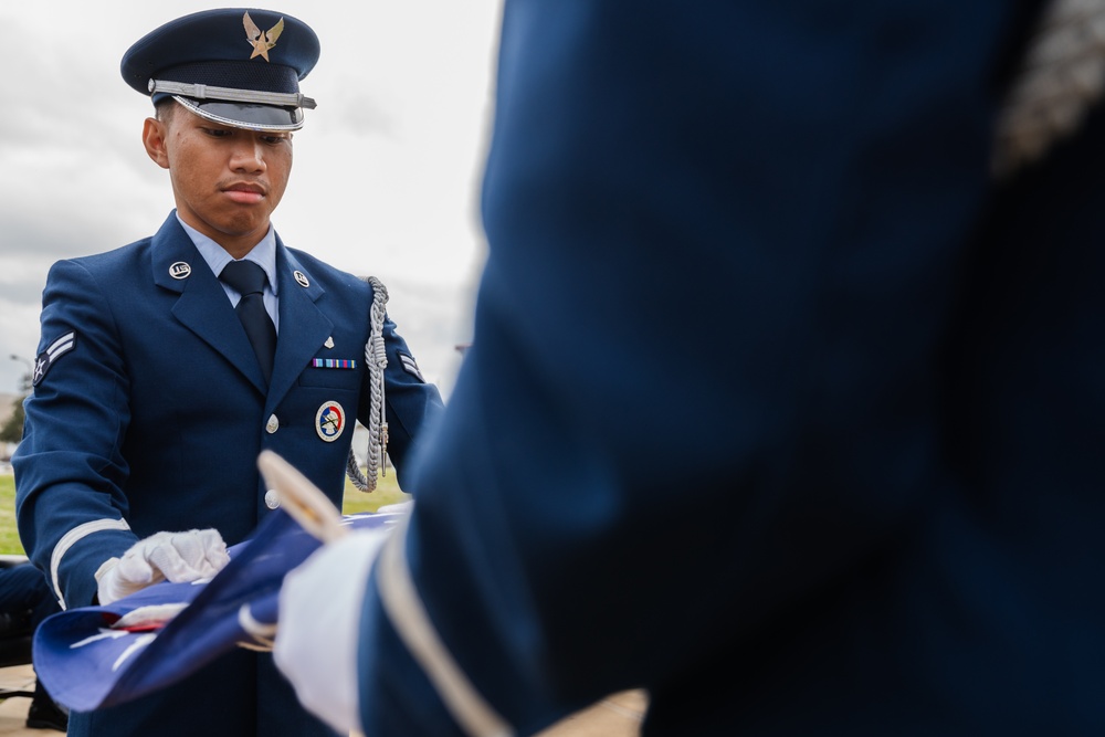 MacDill Honor Guard performs in retirement ceremony