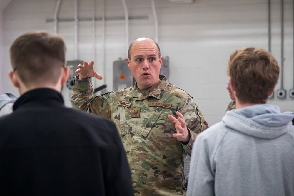 174th Attack Wing hosts career fair for local high school