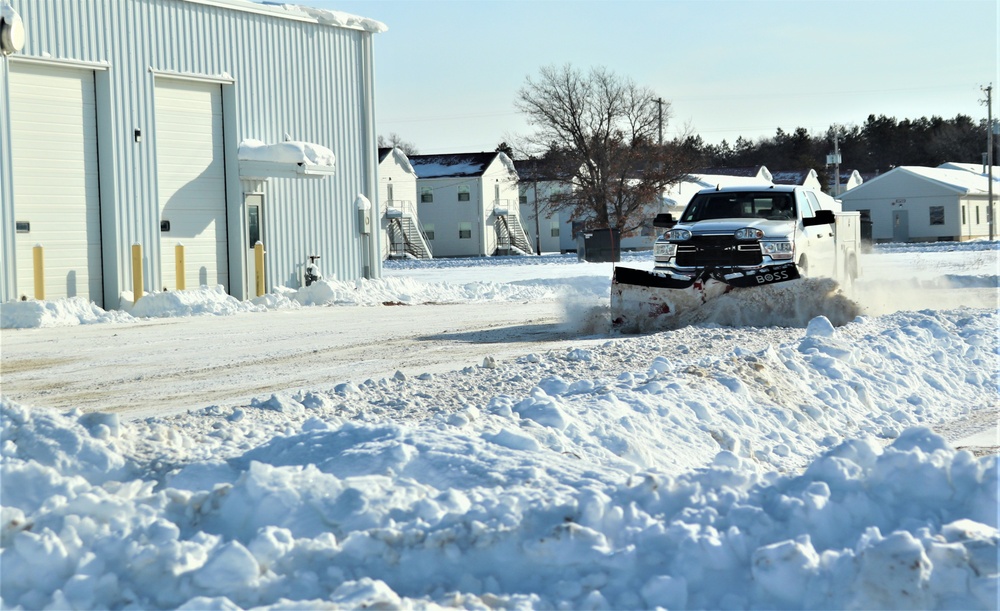 Winter weather hits Fort McCoy with snow, extreme cold in mid-January 2024