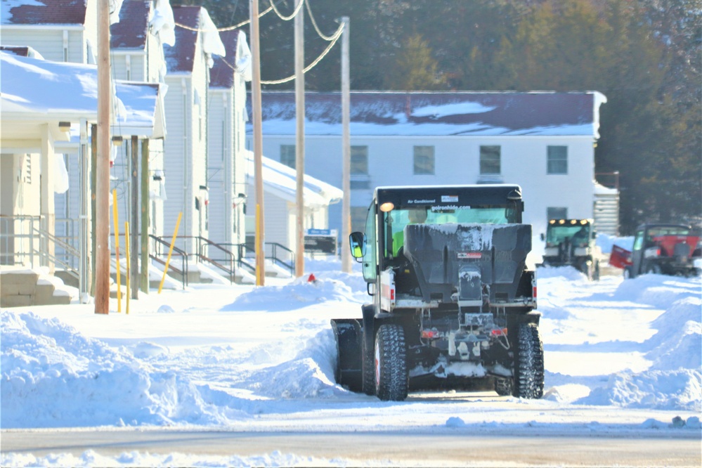 Winter weather hits Fort McCoy with snow, extreme cold in mid-January 2024
