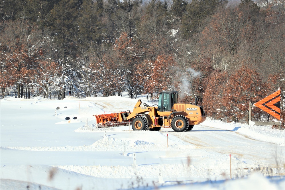 Winter weather hits Fort McCoy with snow, extreme cold in mid-January 2024