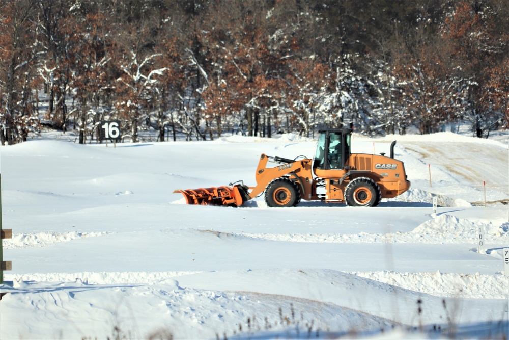 Winter weather hits Fort McCoy with snow, extreme cold in mid-January 2024