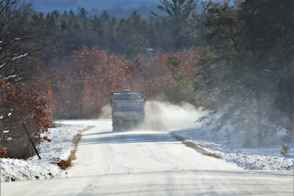 Winter weather hits Fort McCoy with snow, extreme cold in mid-January 2024