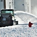 January 2024 snow-removal operations at Fort McCoy