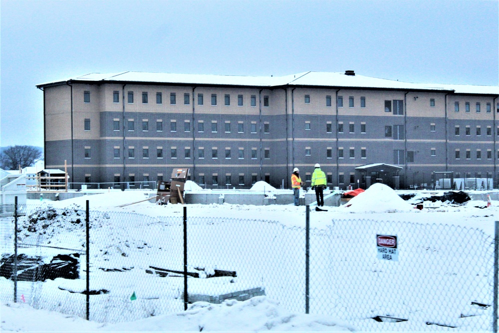 January 2024 barracks construction at Fort McCoy