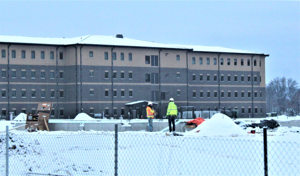 January 2024 barracks construction at Fort McCoy