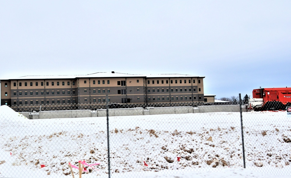 January 2024 barracks construction at Fort McCoy