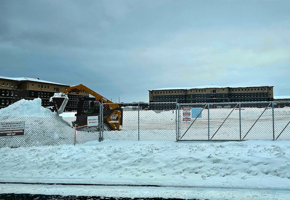 January 2024 barracks construction at Fort McCoy