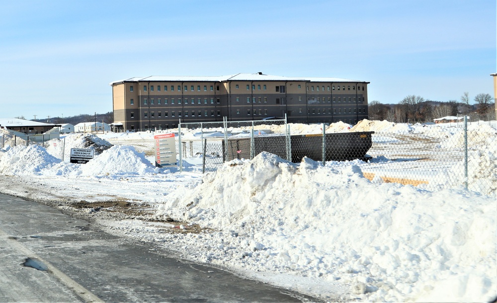 January 2024 barracks construction at Fort McCoy