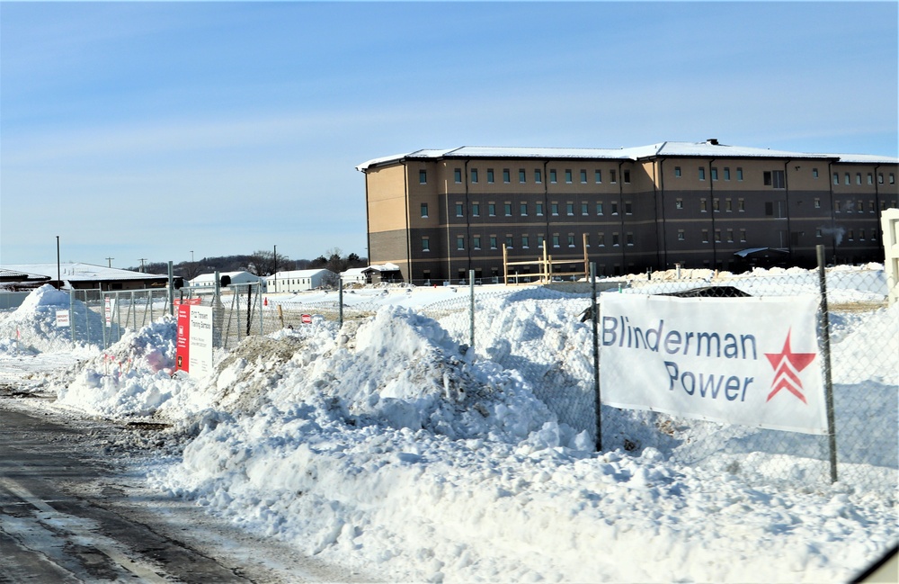 January 2024 barracks construction at Fort McCoy