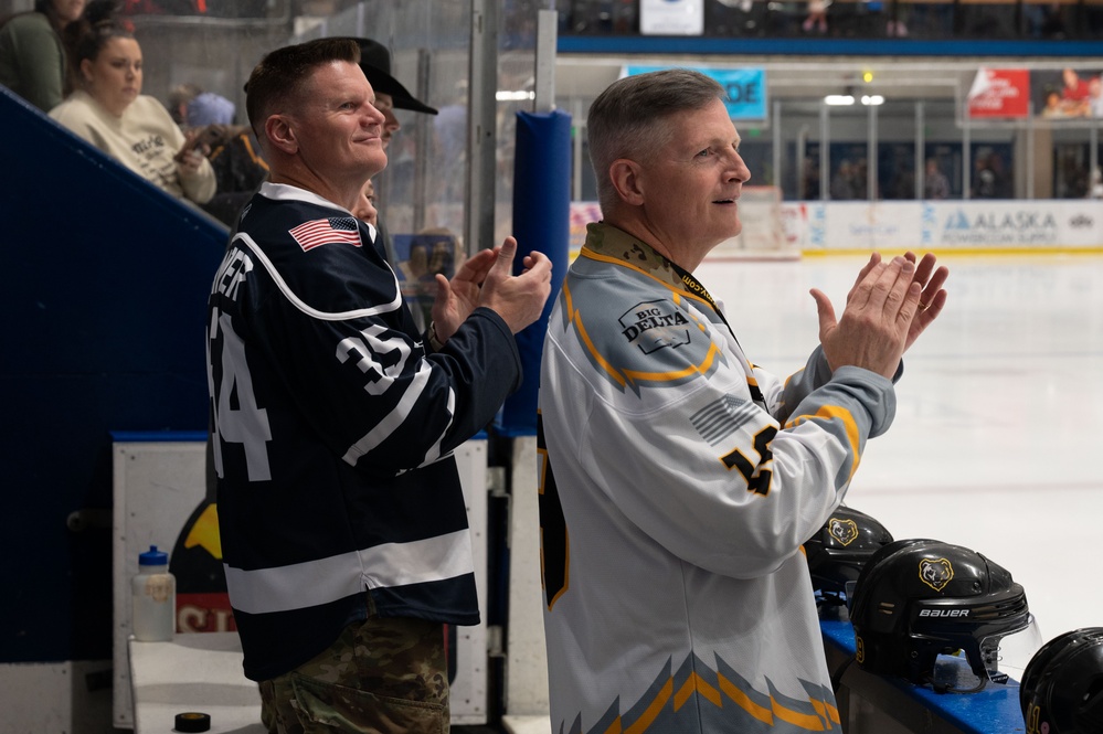 Eielson Icemen lose 6-3 to Arctic Warriors in 28th annual Commander's Cup