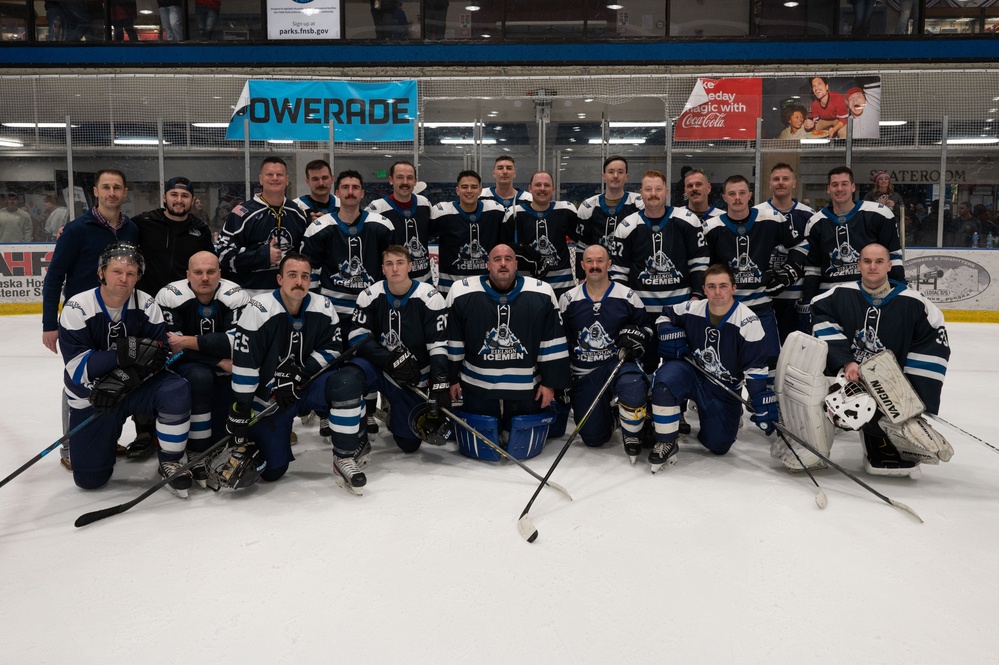 Eielson Icemen lose 6-3 to Arctic Warriors in 28th annual Commander's Cup