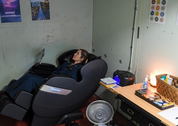 Providing Stress Relief for Deployed USNS Mercy Sailors