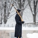 The Tomb of the Unknown Soldier in a Snowstorm