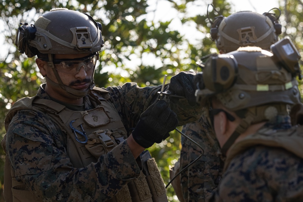 U.S. Marines with 2/7 Execute a Demolition Range