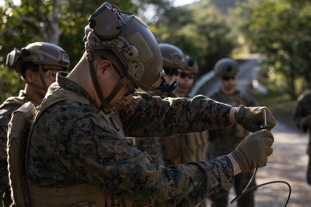 U.S. Marines with 2/7 Execute a Demolition Range