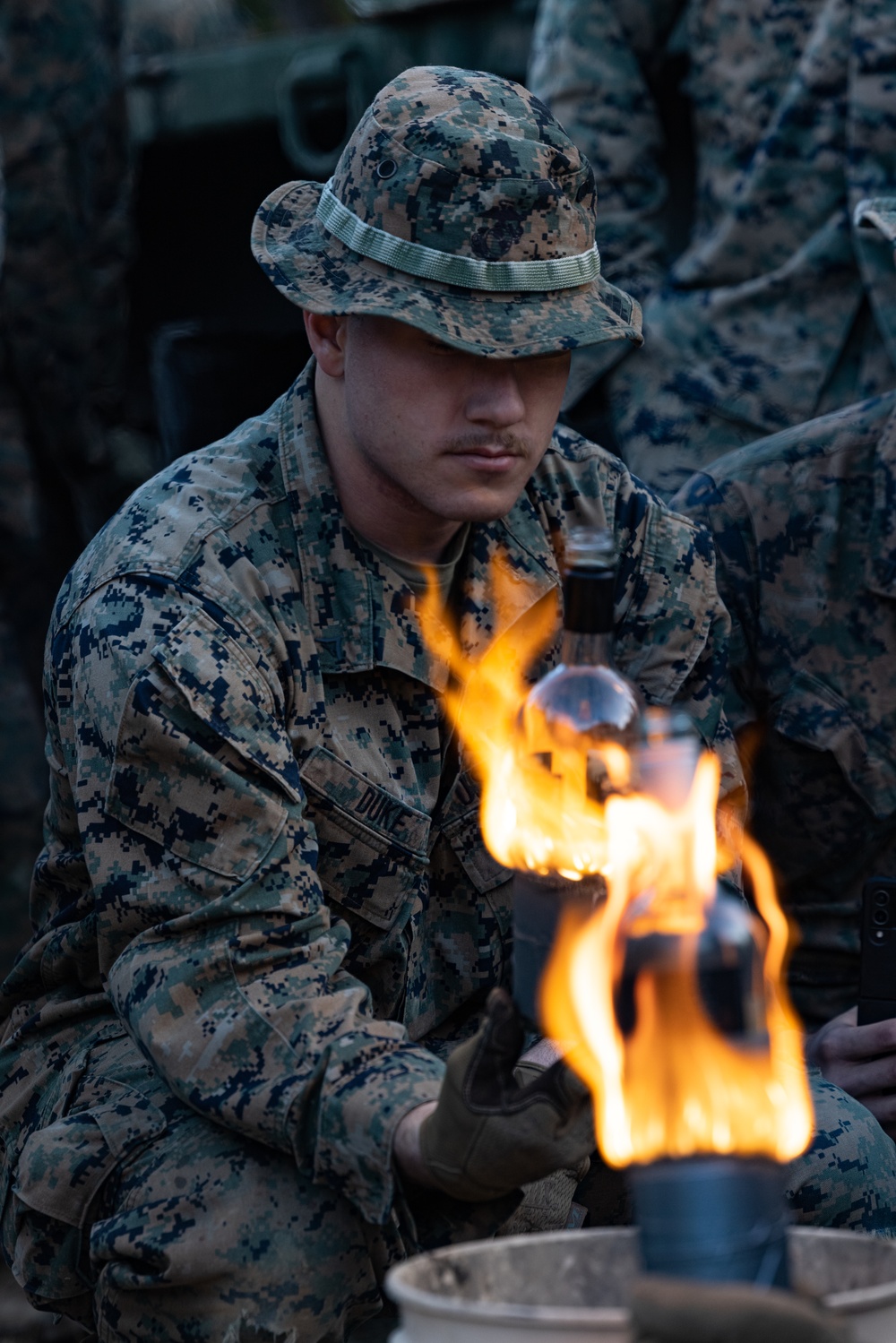 U.S. Marines with 2/7 Execute a Demolition Range