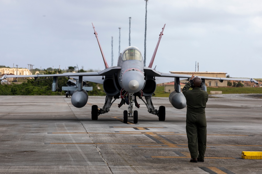 New Arrival: VMFA-232 land at Andersen Air Force Base, Guam