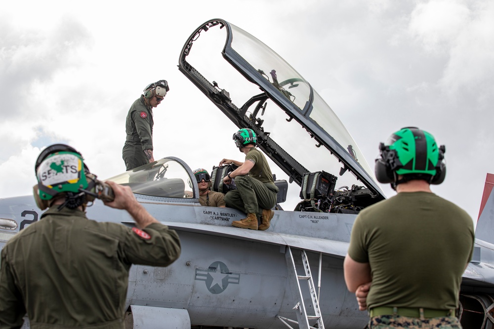 New Arrival: VMFA-232 land at Andersen Air Force Base, Guam