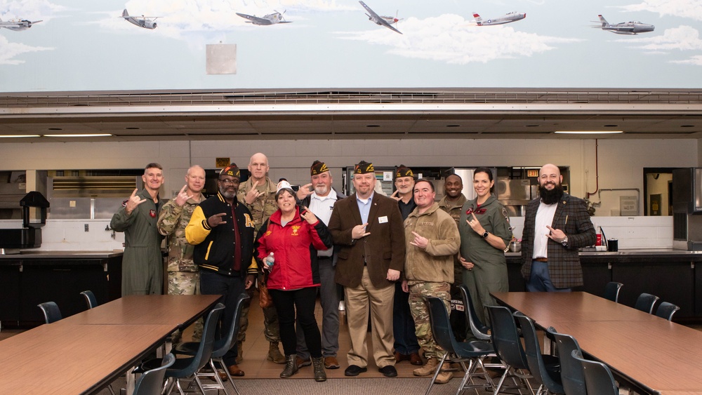 Members of Veterans of Foreign Wars visit the 177th Fighter Wing