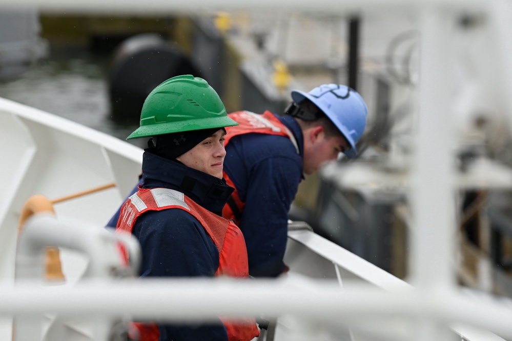 USCGC Lawrence Lawson gets underway