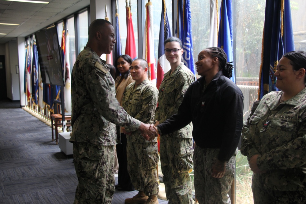 CDRE MCGHEE'S VISIT