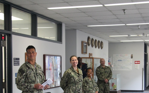 CDRE MCGHEE'S VISIT