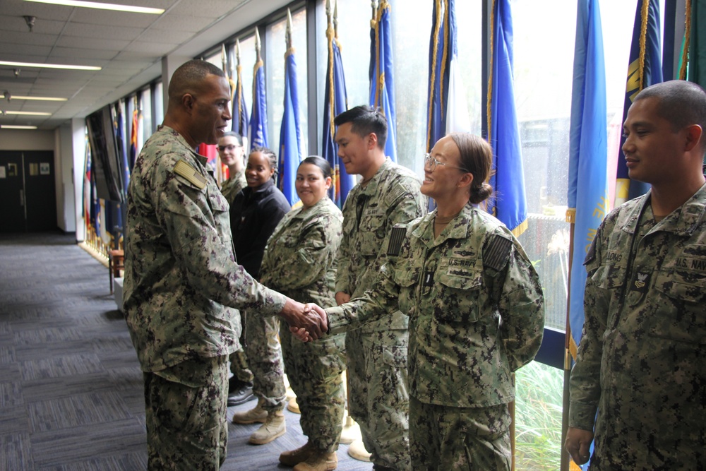 CDRE MCGHEE'S VISIT