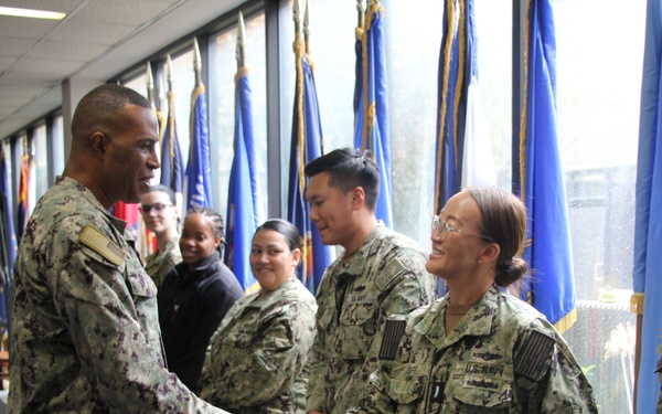 CDRE MCGHEE'S VISIT
