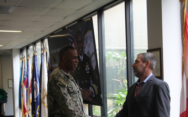 CDRE MCGHEE'S VISIT