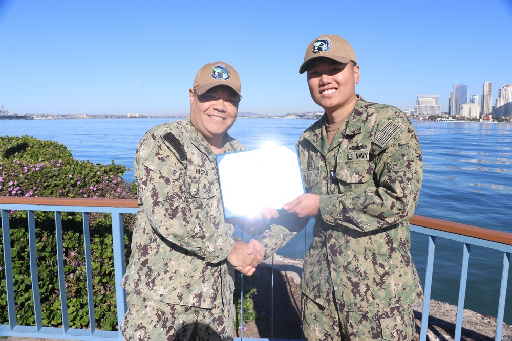 YN2 BUI'S REENLISTMENT