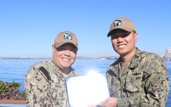 YN2 BUI'S REENLISTMENT