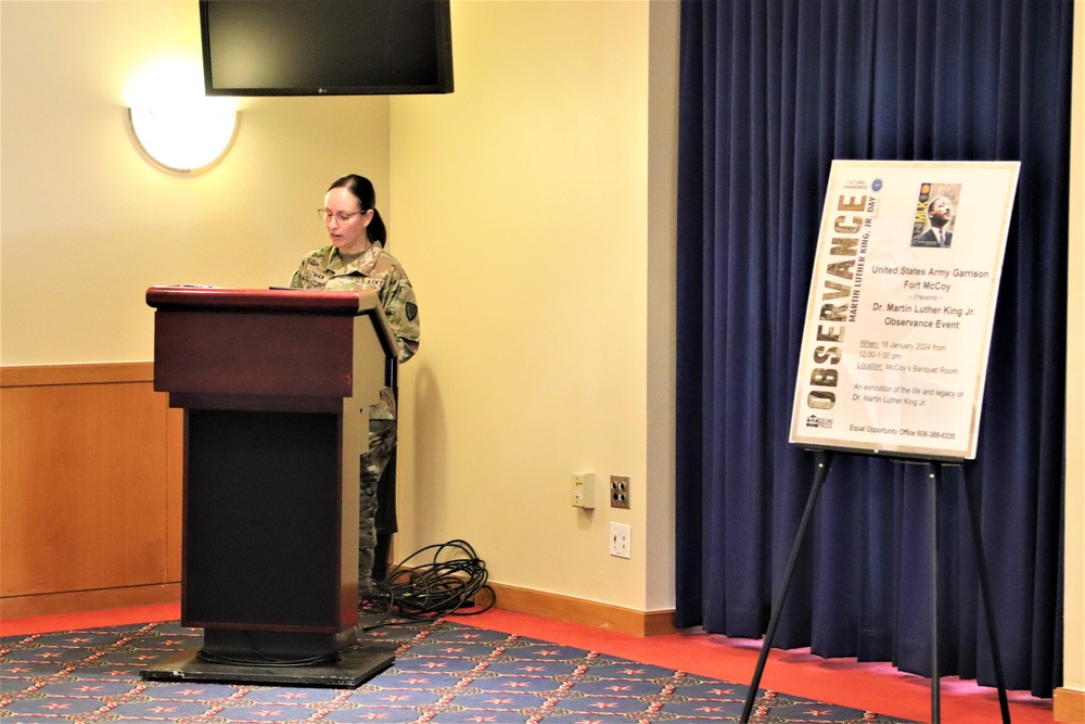 Fort McCoy celebrates Martin Luther King Jr. during 2024 observance event