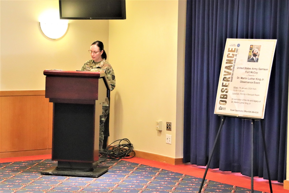 Fort McCoy celebrates Martin Luther King Jr. during 2024 observance event