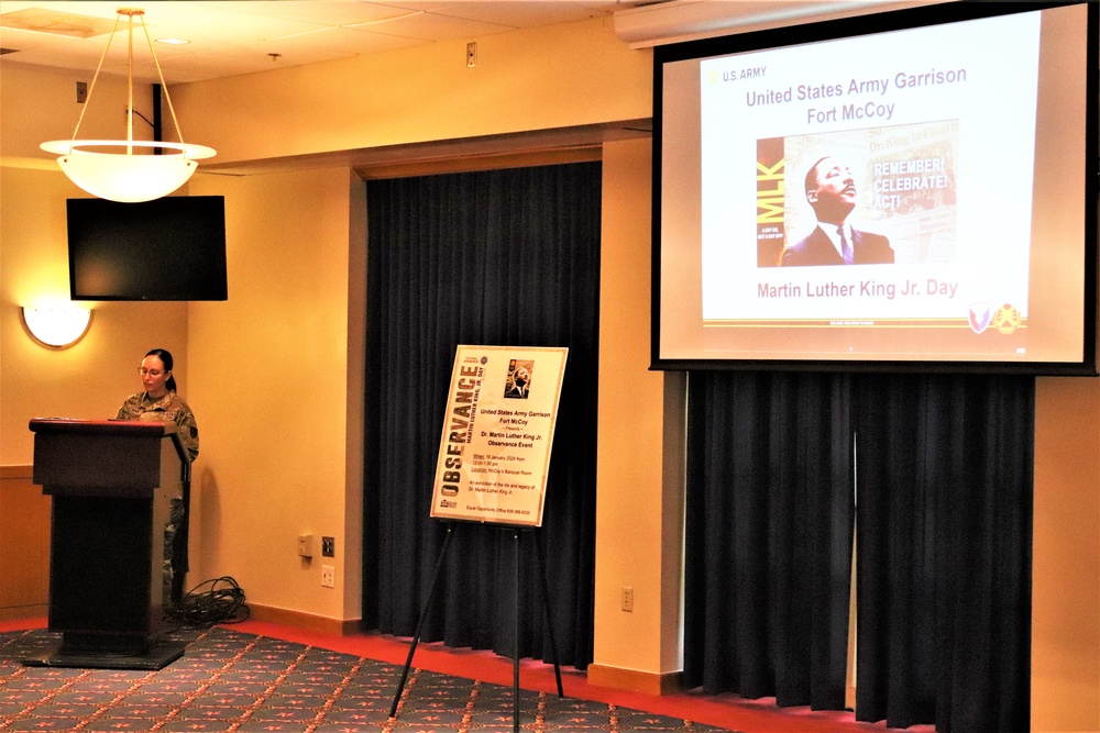 Fort McCoy celebrates Martin Luther King Jr. during 2024 observance event