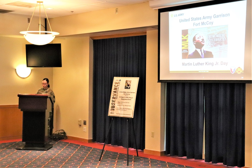 Fort McCoy celebrates Martin Luther King Jr. during 2024 observance event